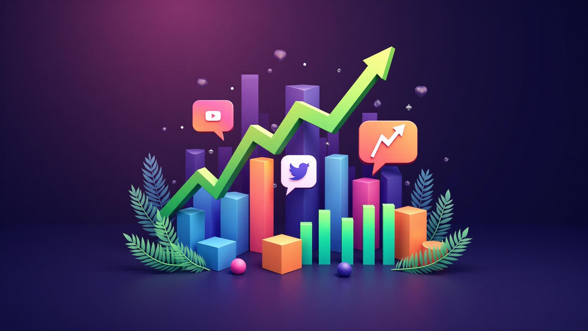 Social media growth dashboard